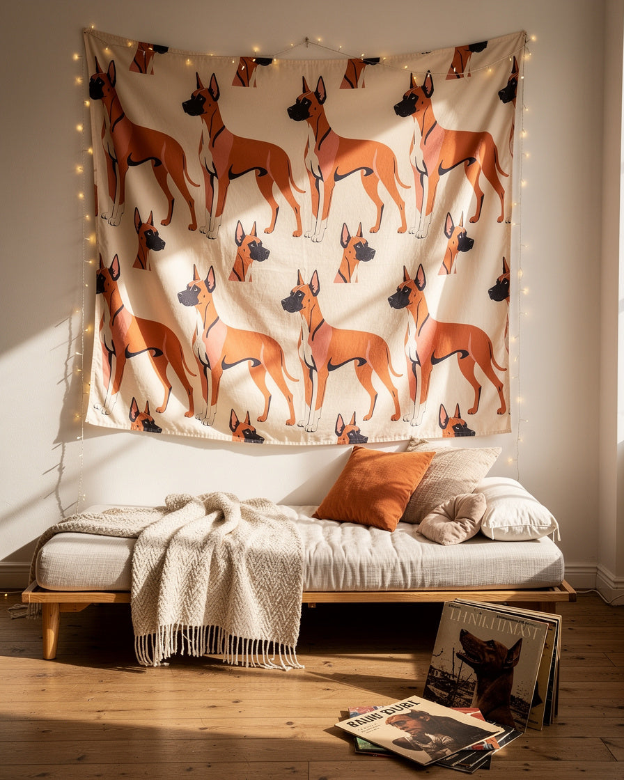 Fur and Whisker — autumn reverie danes wall tapestry