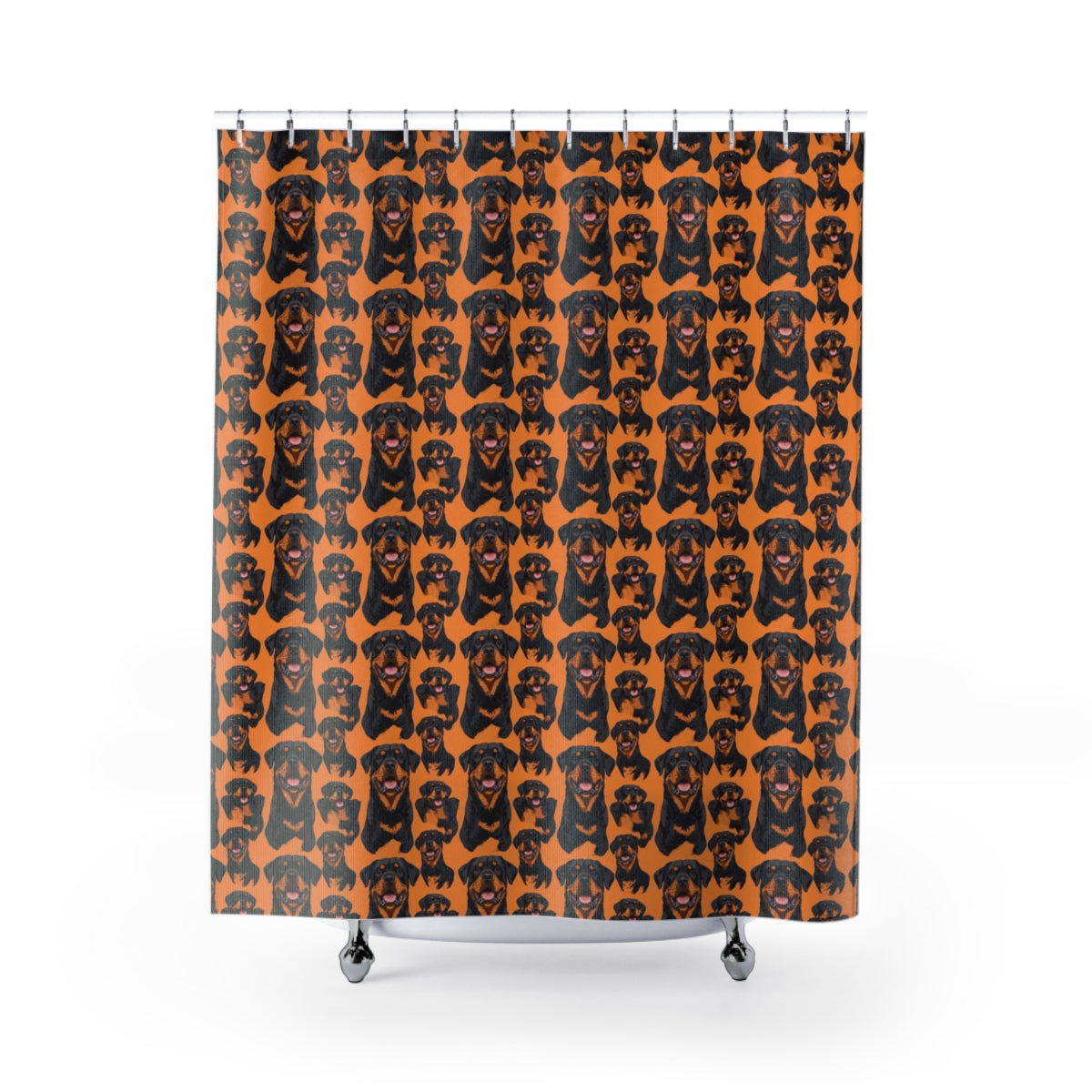 Autumn Rottie Crew Shower Curtain