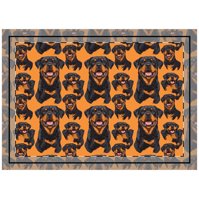 Autumn Rottie Crew Throw Pillow
