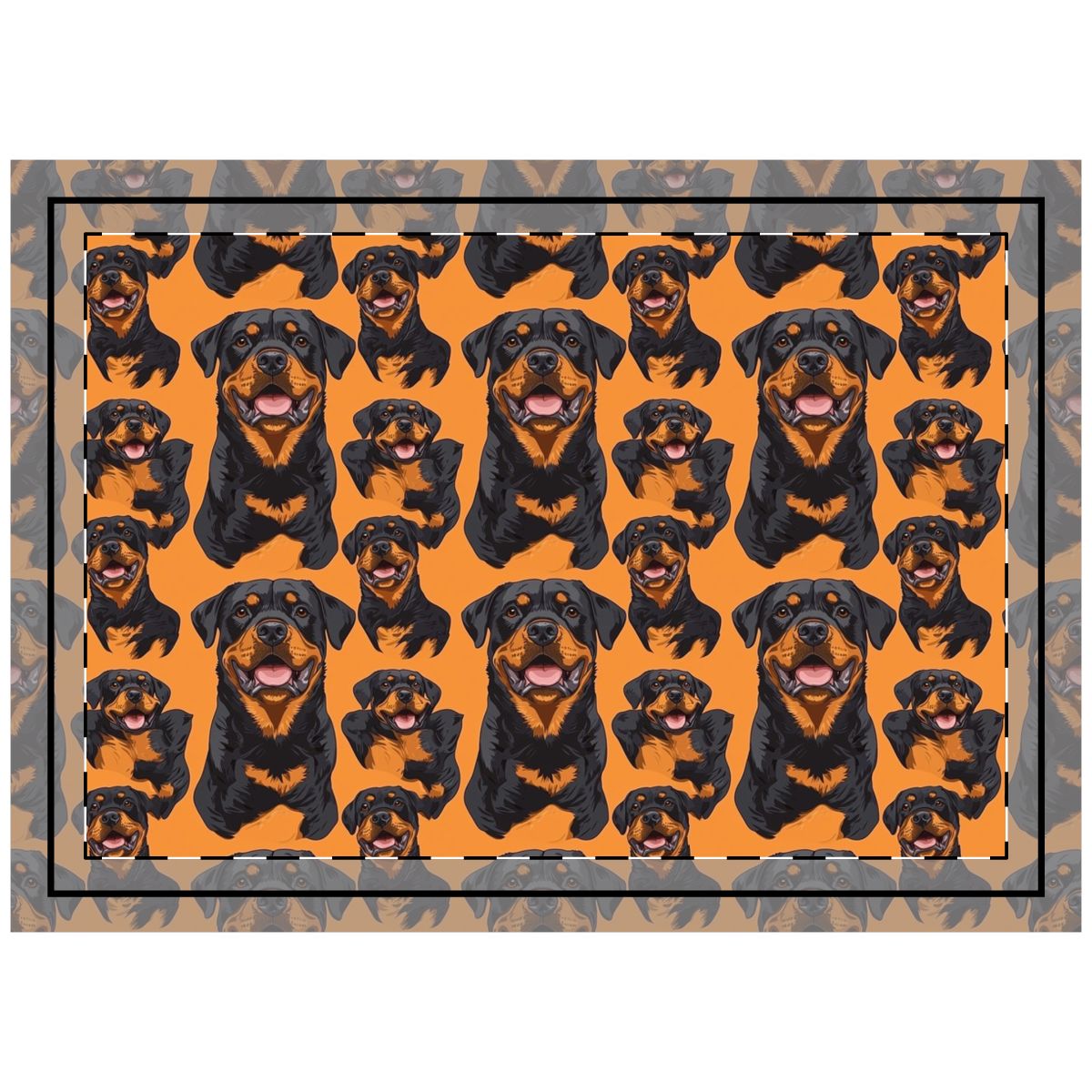 Autumn Rottie Crew Throw Pillow