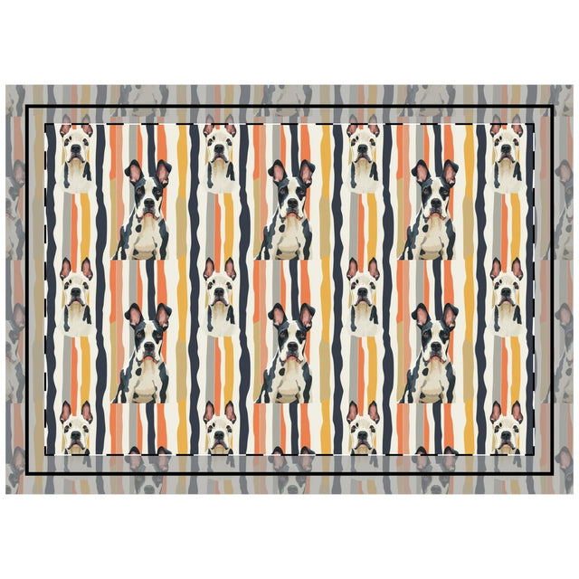 Autumn Stripe Danes Throw Pillow