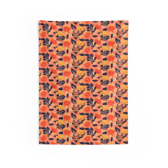 Autumn Sunset Shepherds Wall Tapestry