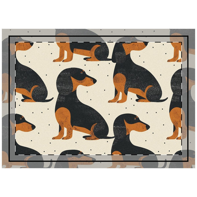 Autumn Wiener Wanderers Throw Pillow