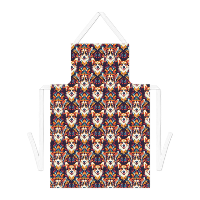 Aztec Sun Corgis Apron