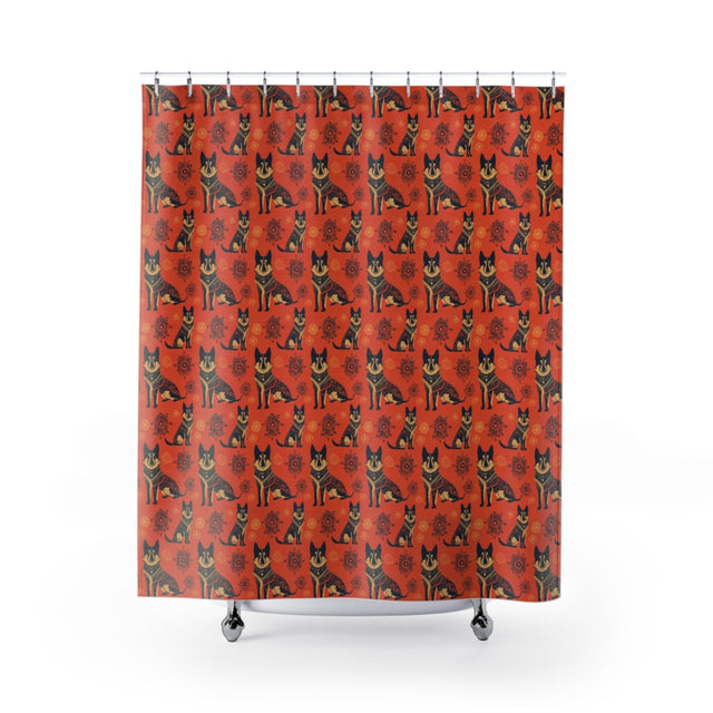Aztec Sun Shepherds Shower Curtain