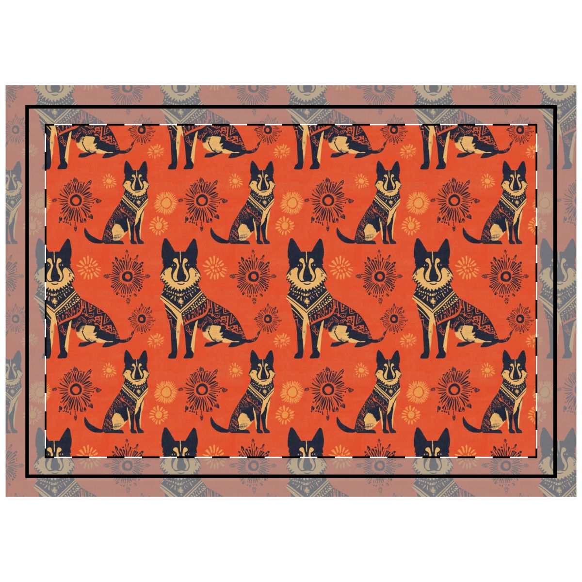 Aztec Sun Shepherds Throw Pillow