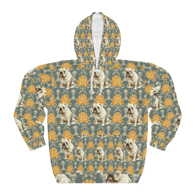 Baroque Blooms Bulldog Hoodie