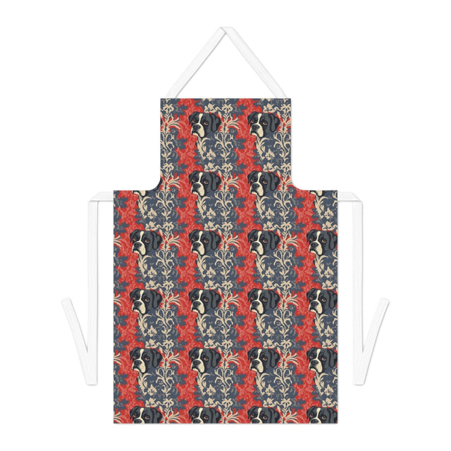 Baroque Boxer Damask Apron