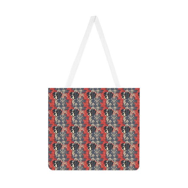 Baroque Boxer Damask Tote Bag