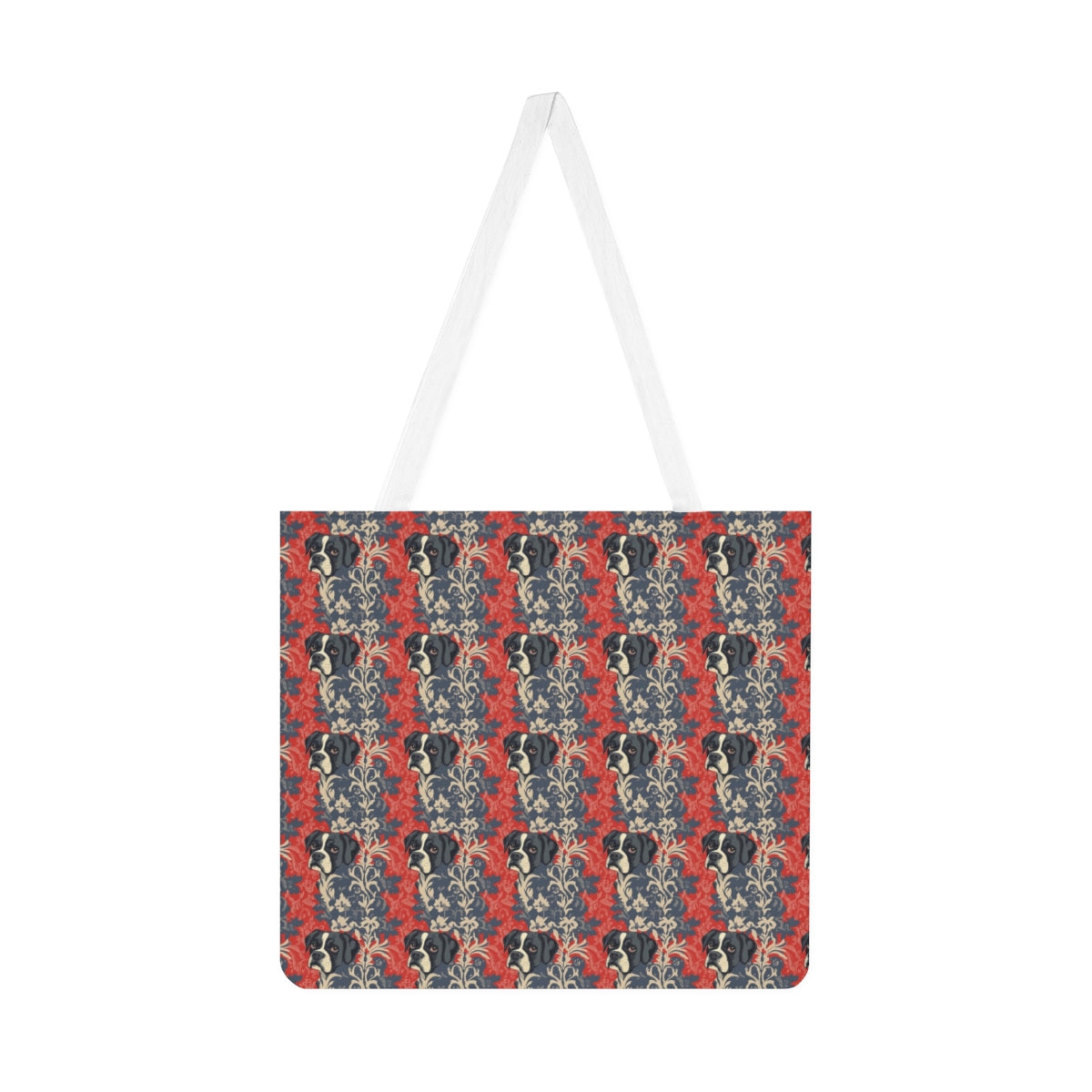 Baroque Boxer Damask Tote Bag