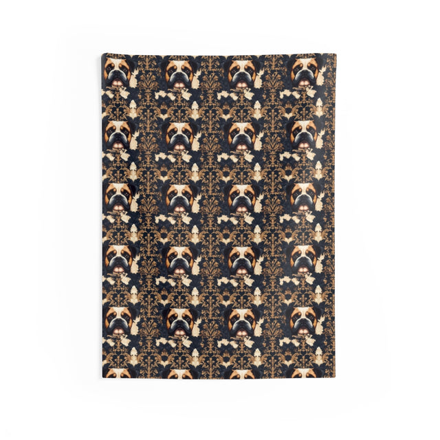 Baroque Boxer Royalty Wall Tapestry