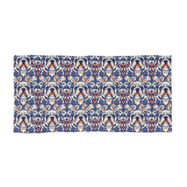 Baroque Bulldog Dreams Beach Towel