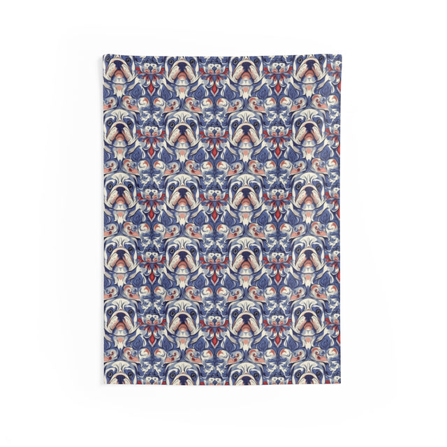 Baroque Bulldog Dreams Wall Tapestry