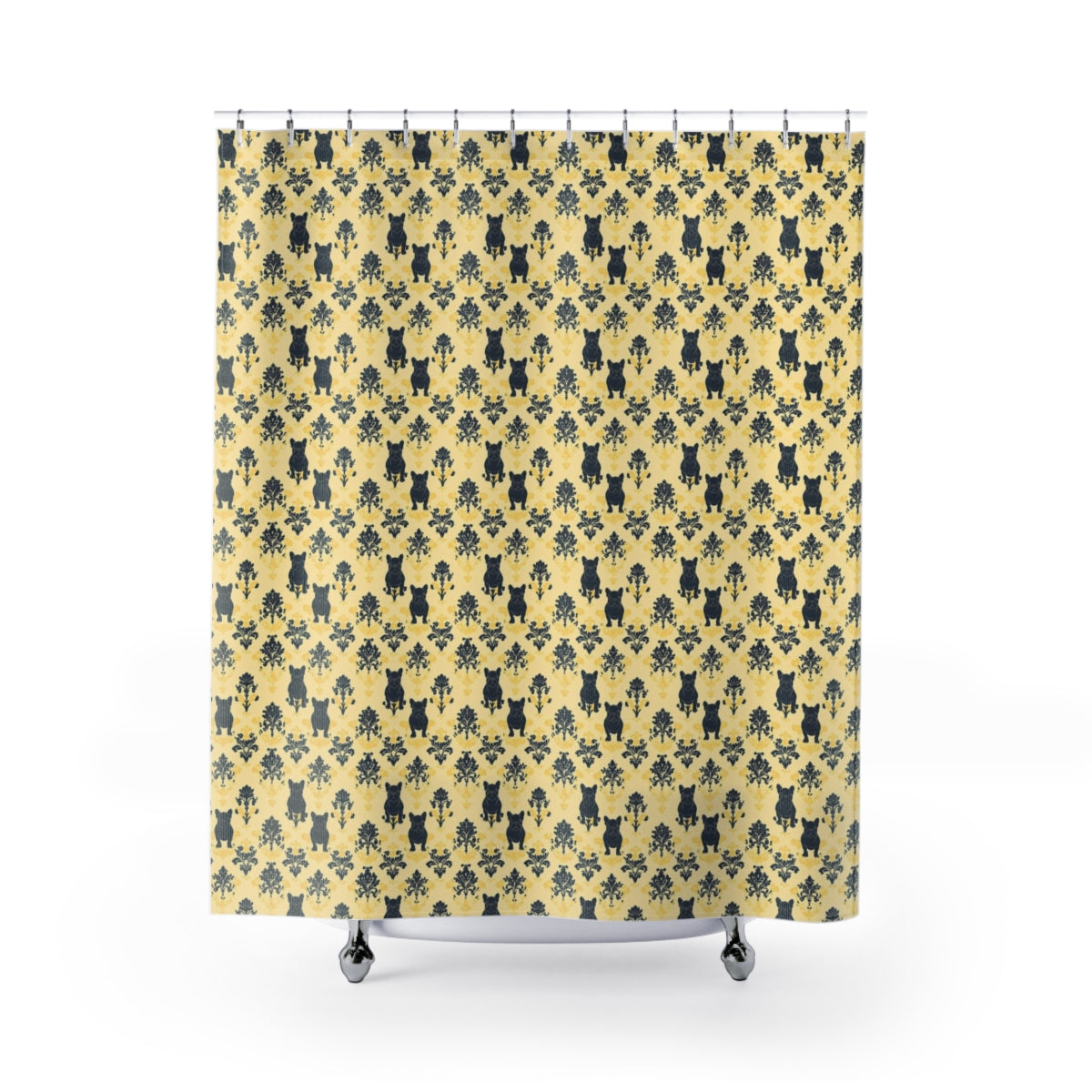 Baroque Bulldog Elegance Shower Curtain