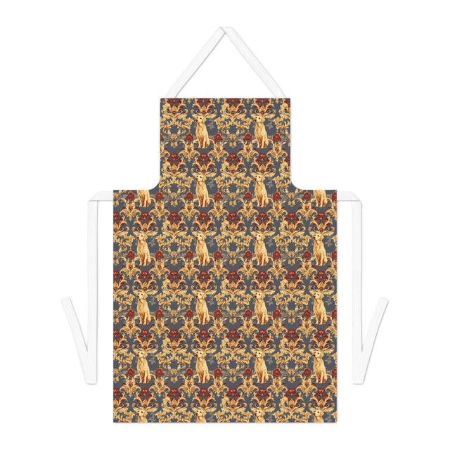 Baroque Burgundy Labradors Apron
