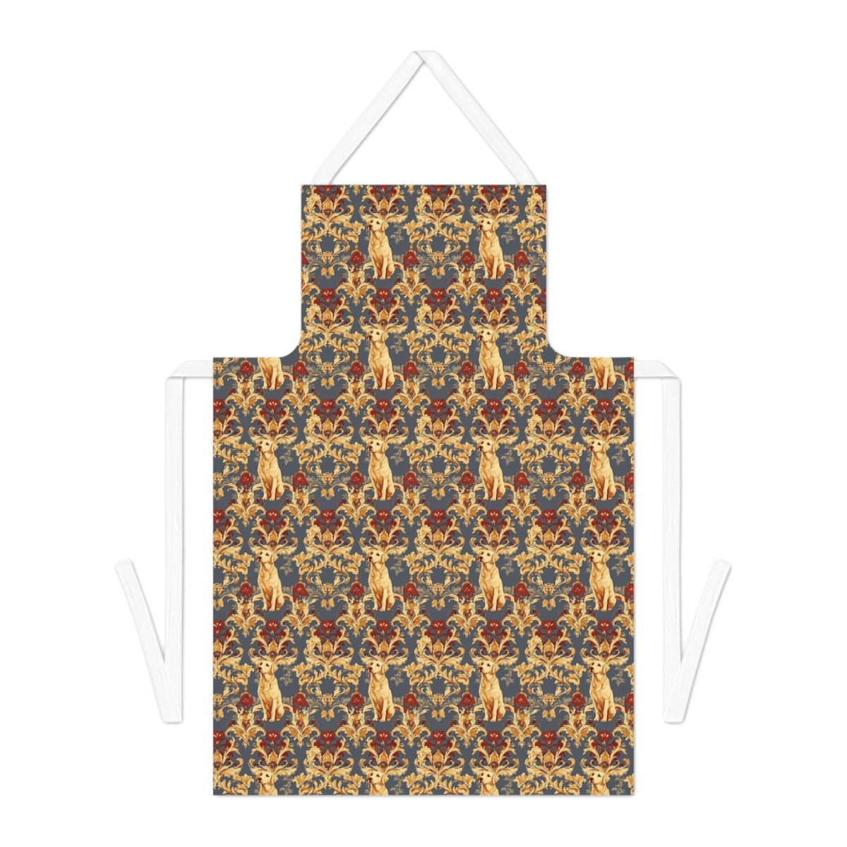 Baroque Burgundy Labradors Apron