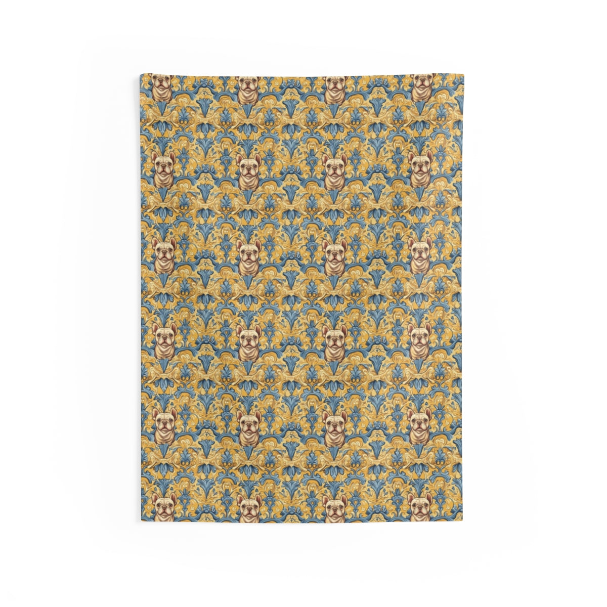 Baroque Frenchie Majesty Wall Tapestry