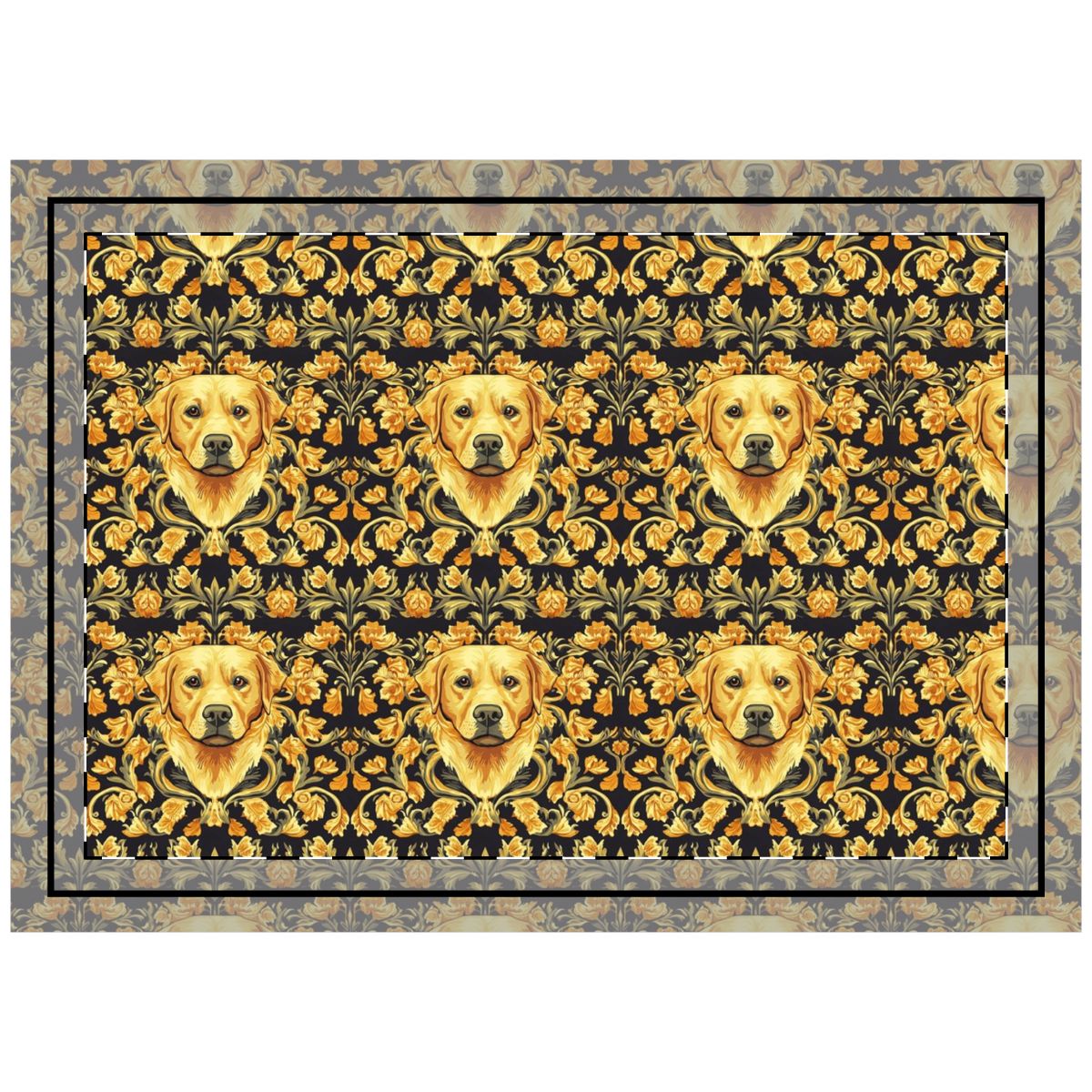 Baroque Golden Hour Throw Pillow