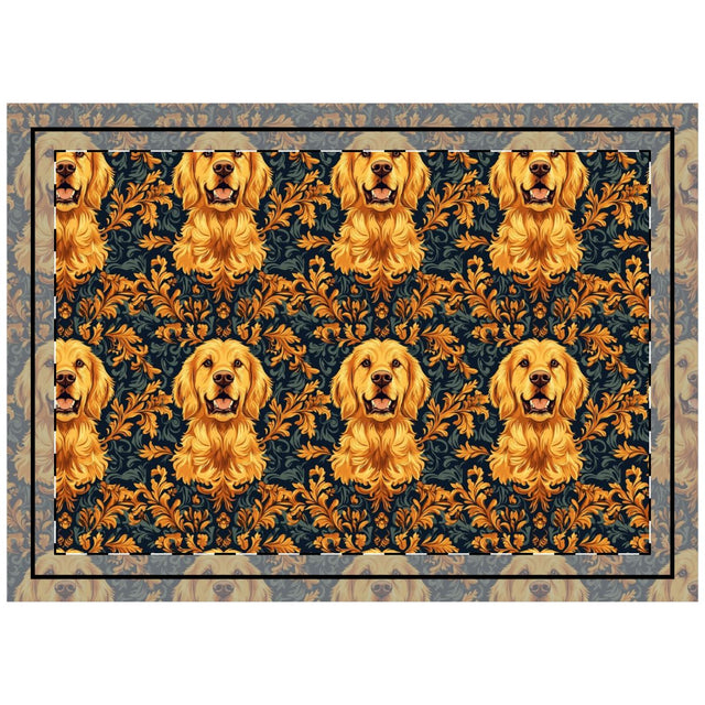 Baroque Golden Majesty Throw Pillow