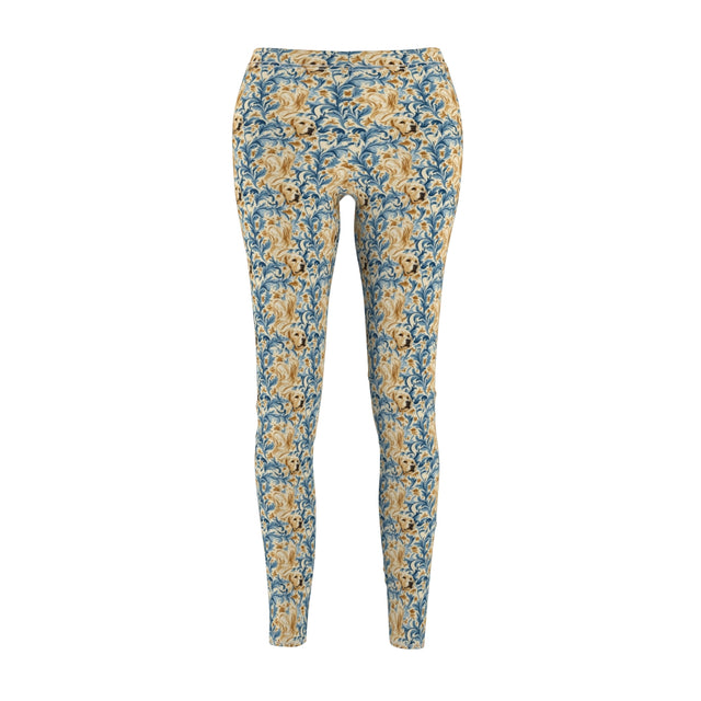 Baroque Golden Waves Leggings