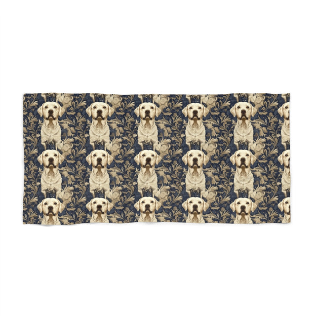Baroque Labrador Nobility Beach Towel