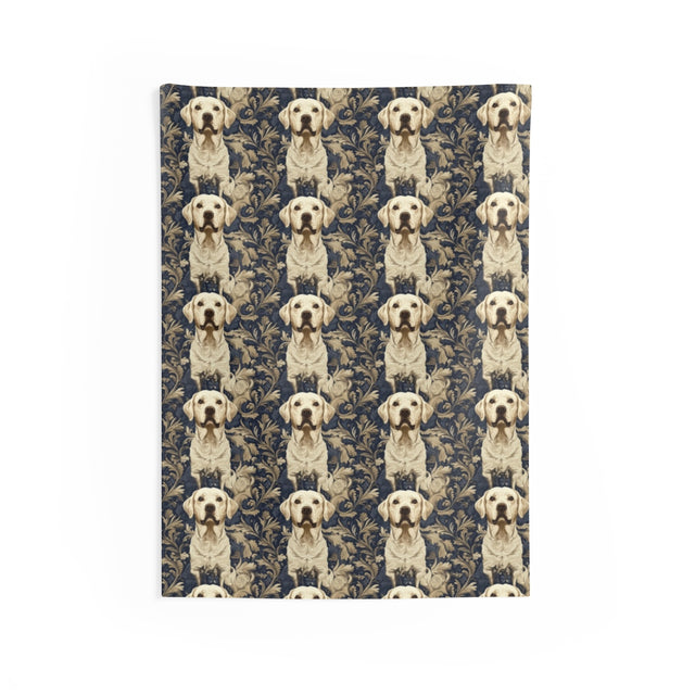 Baroque Labrador Nobility Wall Tapestry