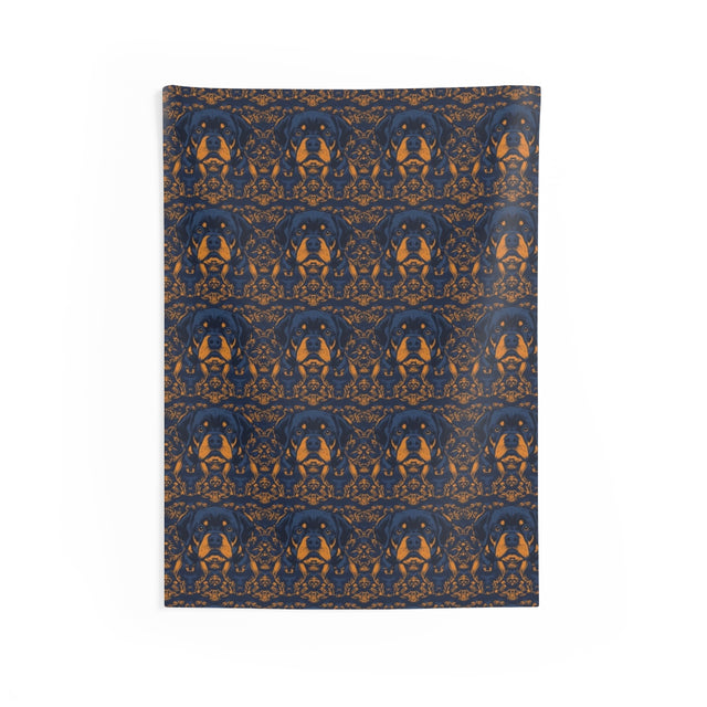Baroque Nobility Rottweilers Wall Tapestry
