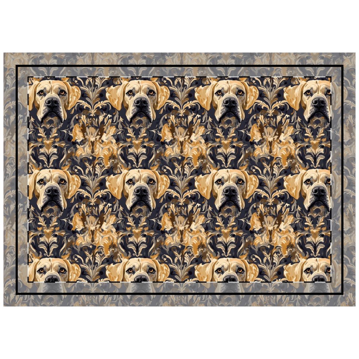 Baroque Renaissance Danes Throw Pillow