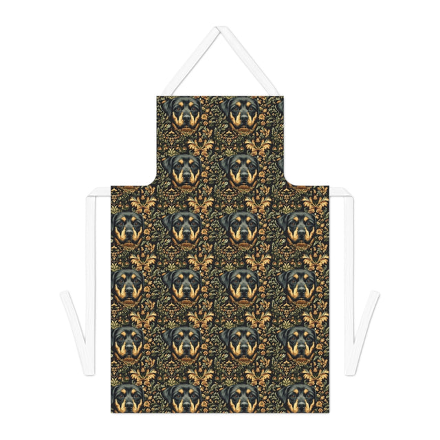 Baroque Rottweiler Tapestry Apron