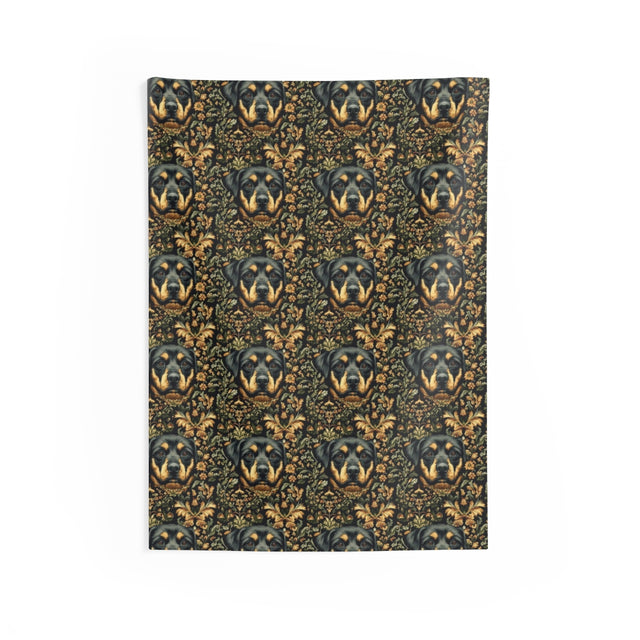 Baroque Rottweiler Tapestry Wall Tapestry