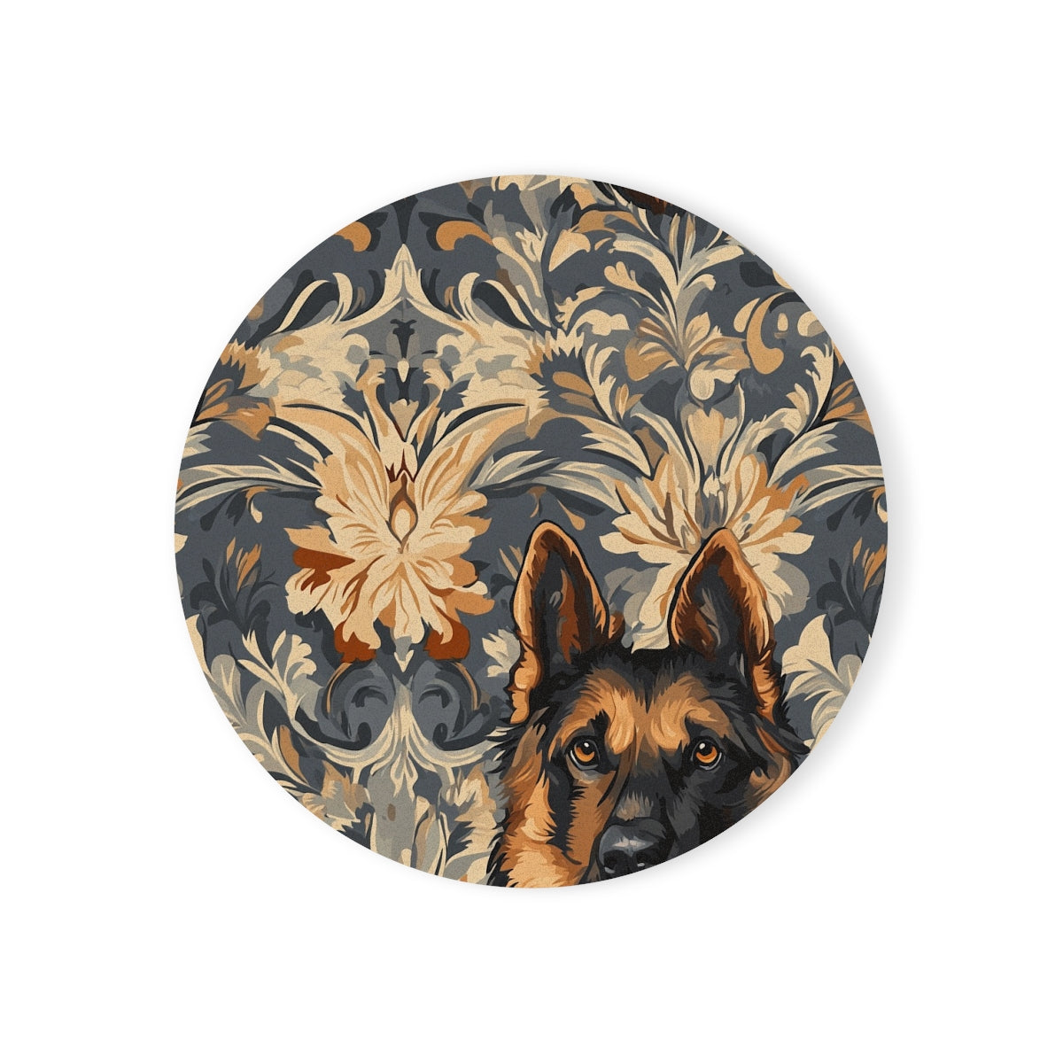Baroque Shepherd Damask Coasters