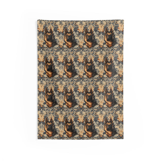 Baroque Shepherd Damask Wall Tapestry
