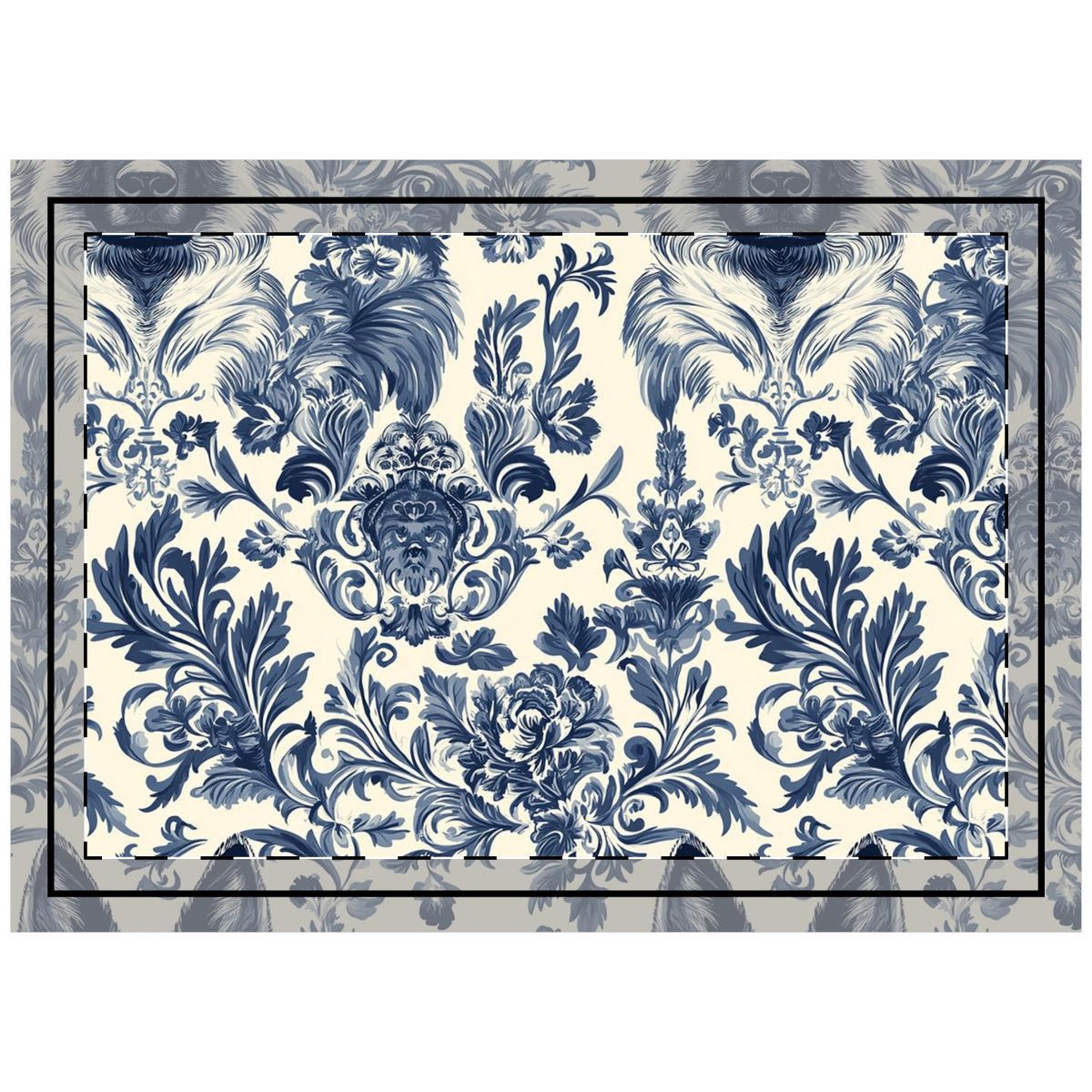 Baroque Shepherd Toile Throw Pillow