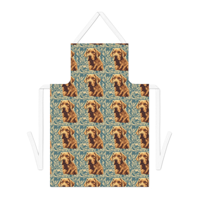 Baroque Teal Labradors Apron