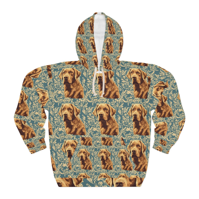 Baroque Teal Labradors Hoodie