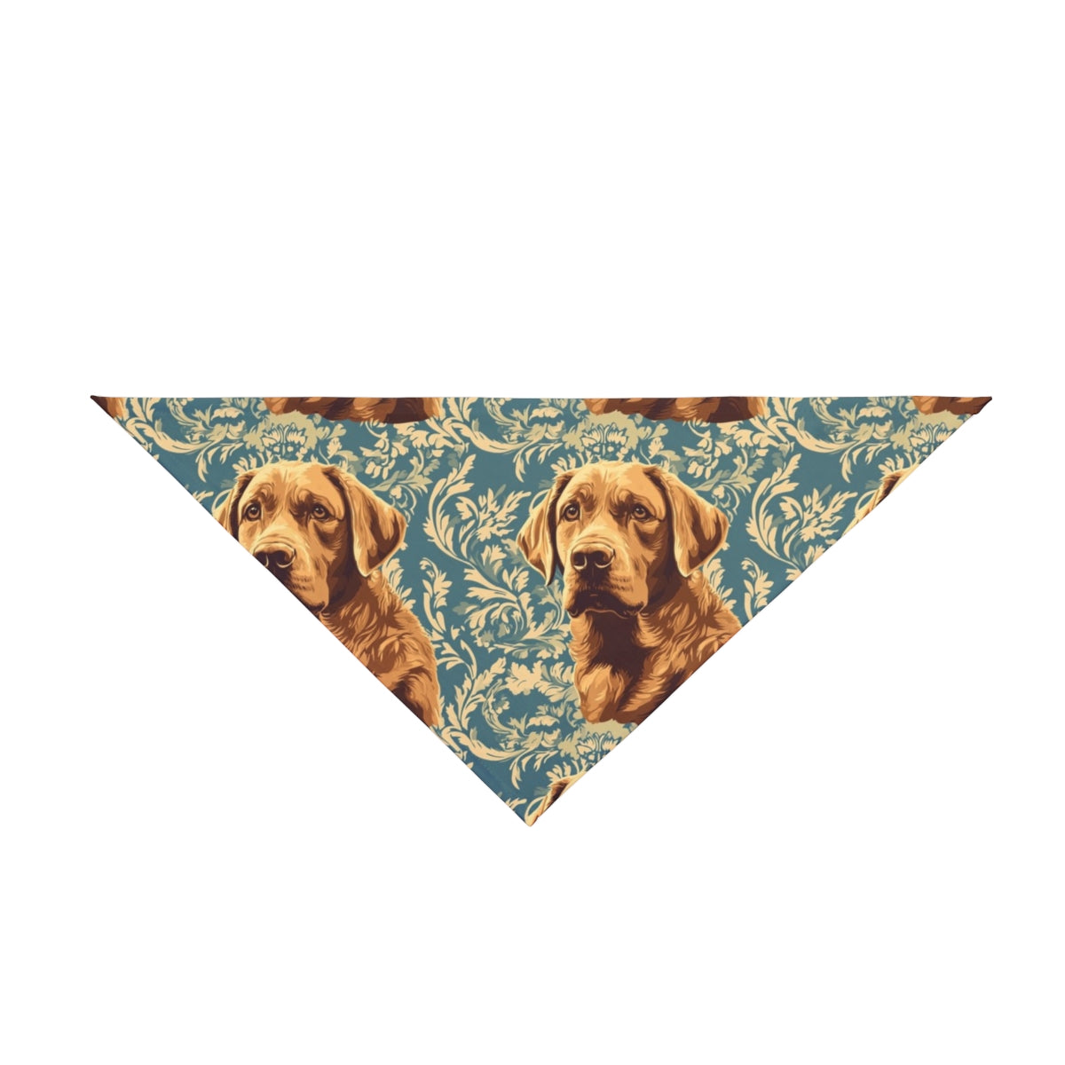 Baroque Teal Labradors Pet Bandana