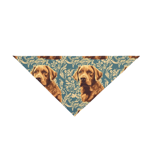 Baroque Teal Labradors Pet Bandana