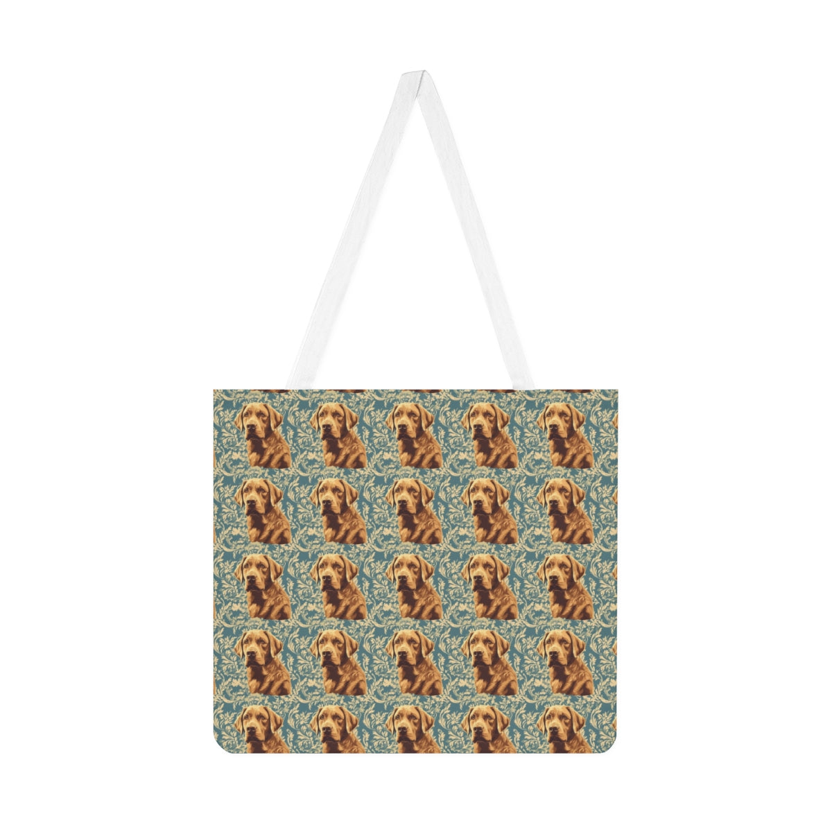 Baroque Teal Labradors Tote Bag