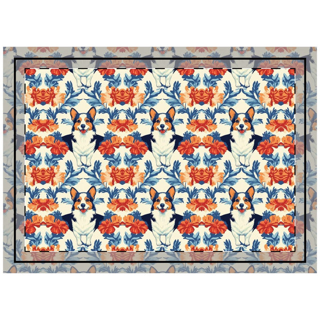 Bloom & Tail Tapestry Throw Pillow