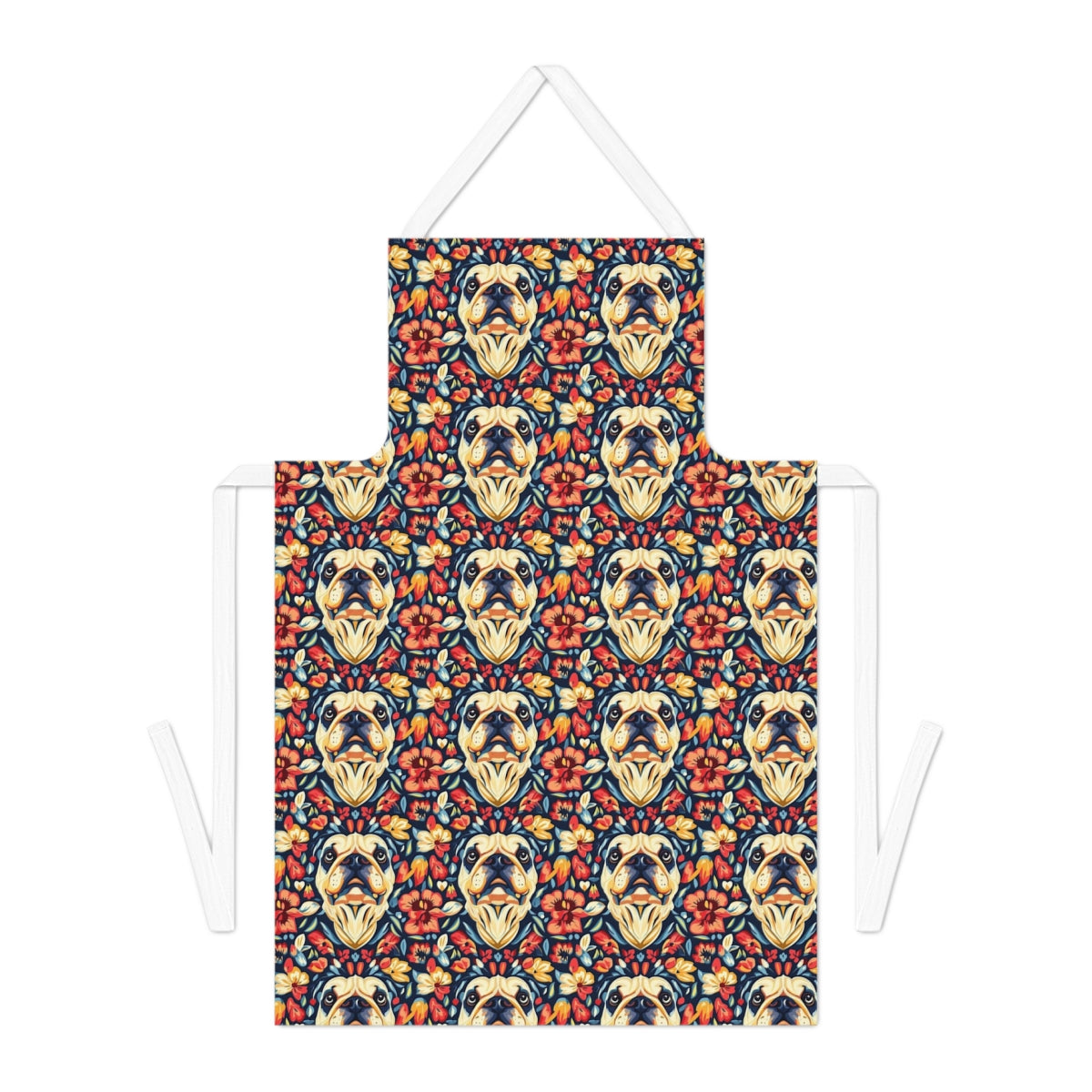 Blooming Bulldogs Fiesta Apron