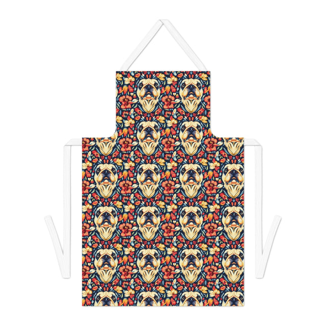 Blooming Bulldogs Fiesta Apron