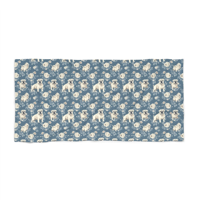 Blue Manor Bulldogs Beach Towel