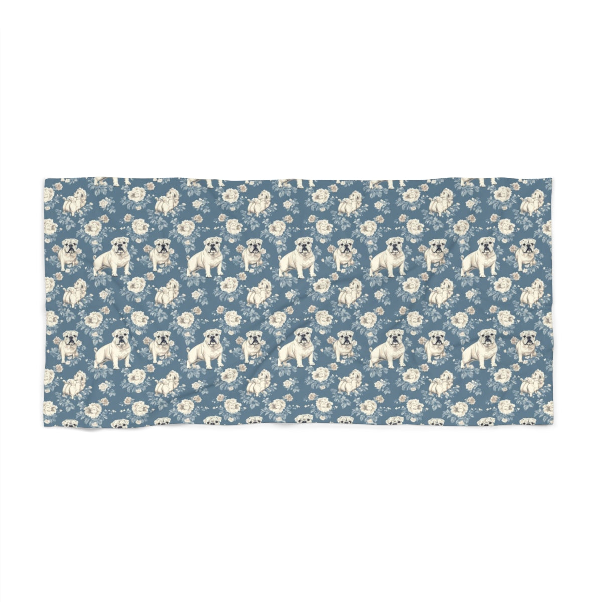 Blue Manor Bulldogs Beach Towel