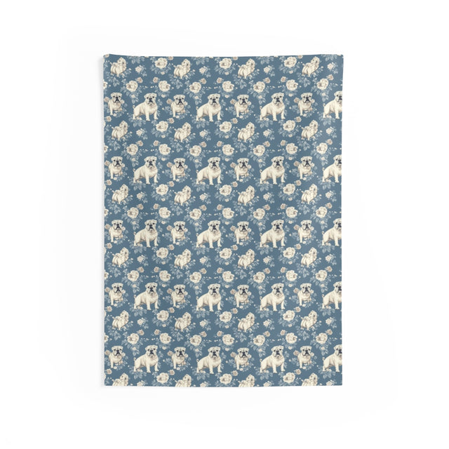 Blue Manor Bulldogs Wall Tapestry