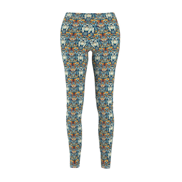 Bohemian Blooms Bulldogs Leggings