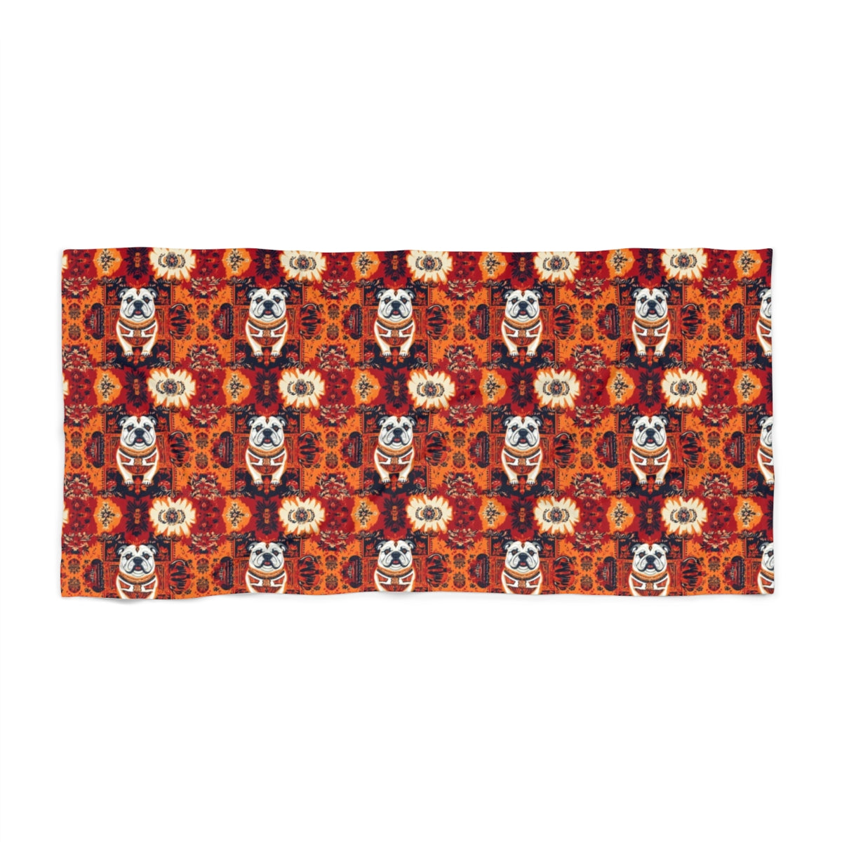 Bohemian Tapestry Bulldogs Beach Towel