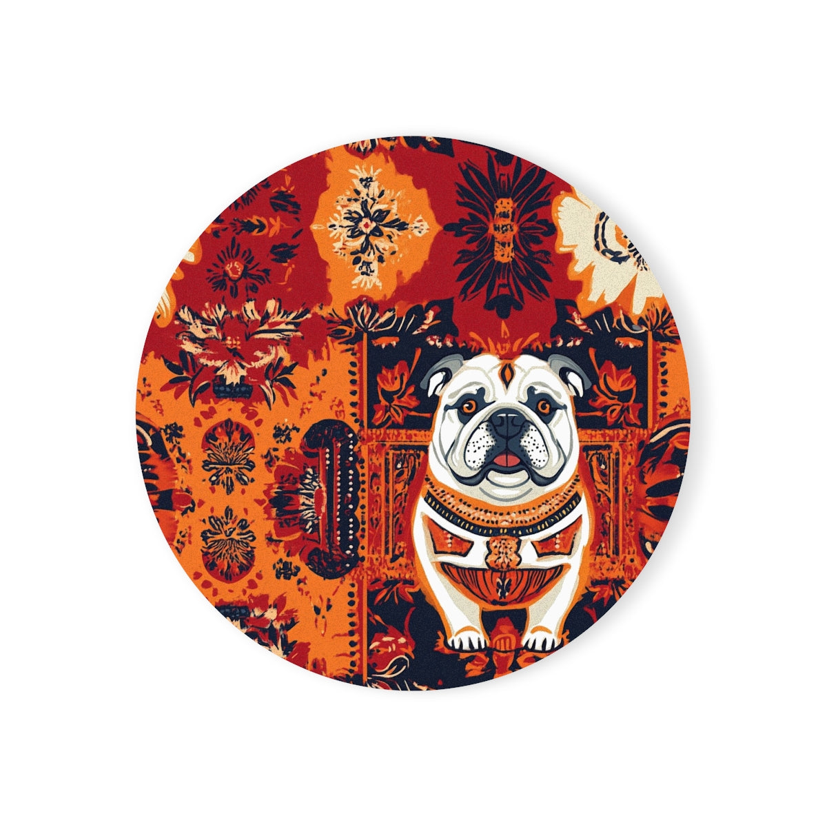 Bohemian Tapestry Bulldogs Coasters