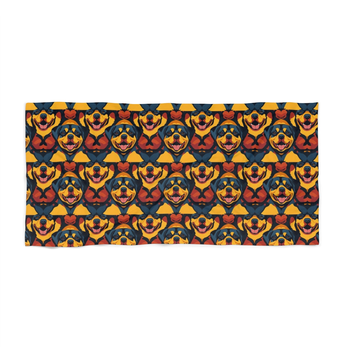Bold Pop Rottweilers Beach Towel