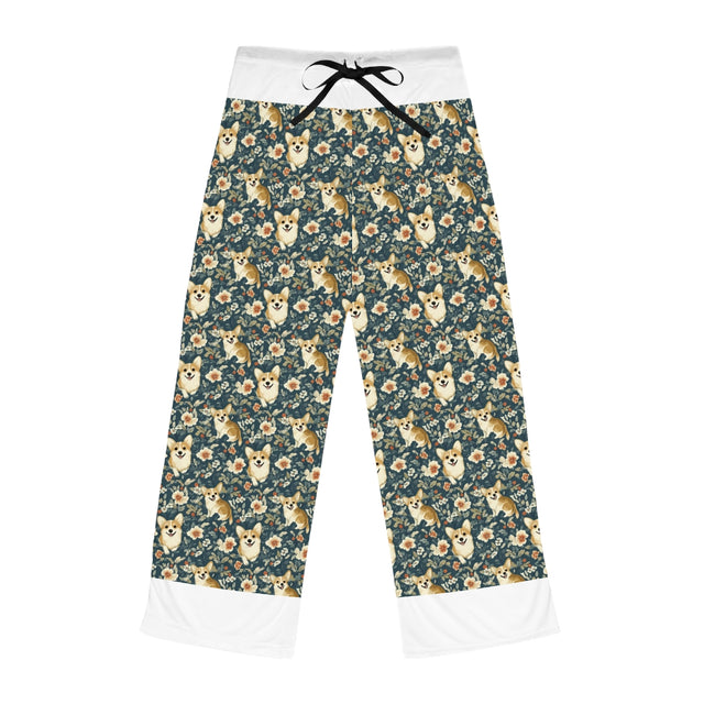 Botanical Bliss Corgis Pajama Pants