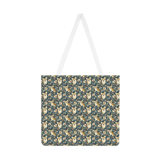 Botanical Bliss Corgis Tote Bag